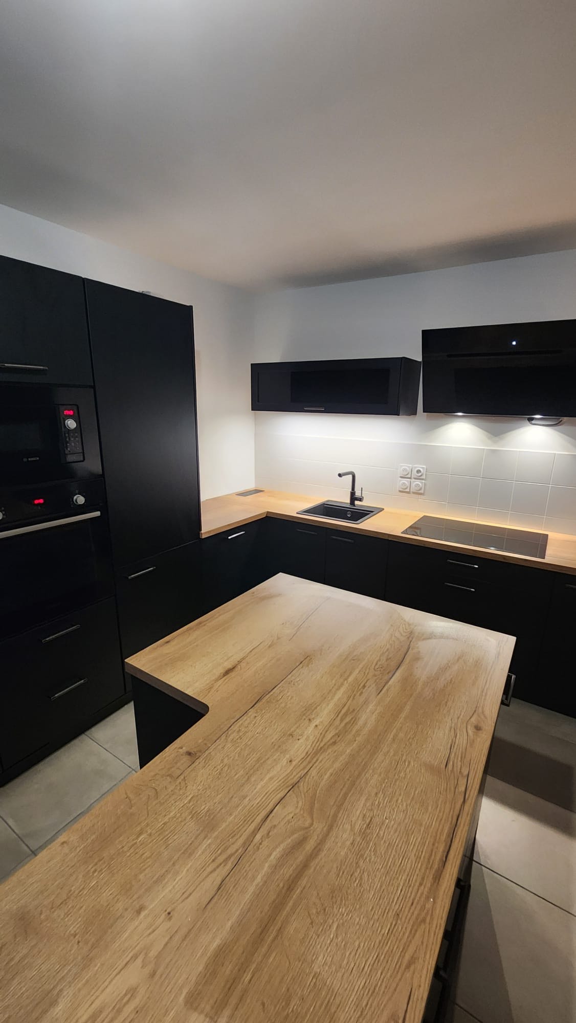 Plan de travail bois pour cuisine sur mesure